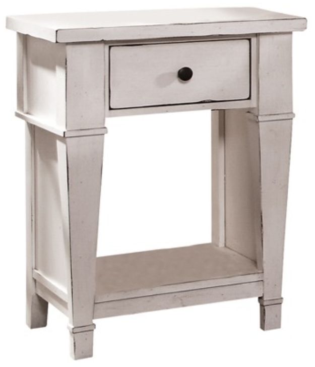 American Wholesale Furniture Stoney Creek White Nightstand-0