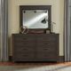 Liberty Furniture Thornwood Hills Rock Beaten Brown Dresser and Mirror-1
