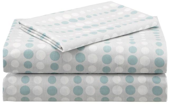 Olliix by Madison Park Essentials Knowles Aqua Queen Complete Comforter and Cotton Sheet Set-2