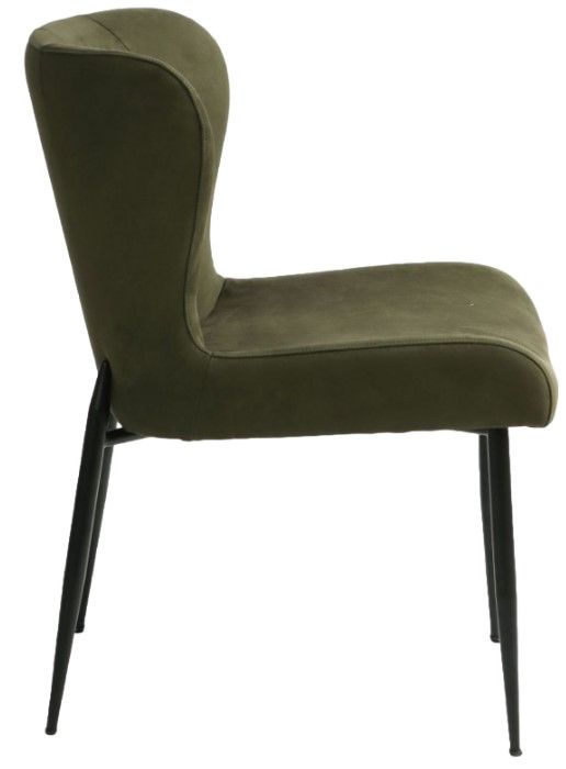 Home Trends & Design Jennifer Green Eco Suede/Gray Septarian Dining Chair-2