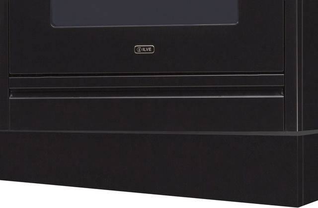 Ilve 40" Matte Graphite Toe Kick for Nostalgie and Pro Ilve Range-0