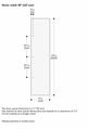 Gaggenau Vario Cooling Expressive Series 18" Dark Brushed Stainless Steel Door Panel with Handle-1
