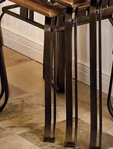 Forge Design Sevane 3-Piece Rustic Brown Nesting Tables-2