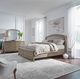 Liberty Furniture Avalon Burnished Beige/Oatmeal King Upholstered Storage Panel Bed-1