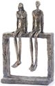 Giftcraft Black/Gold Sitting Couple Figurine-0