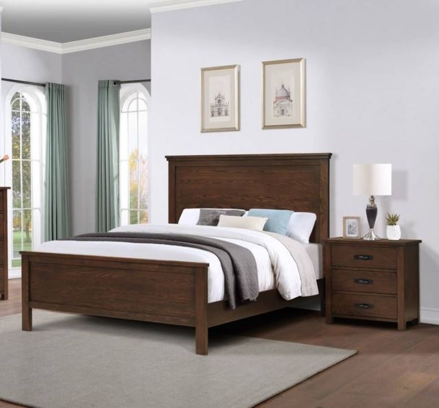 Winners Only® Cumberland Dark Brown Queen Panel Bed-1