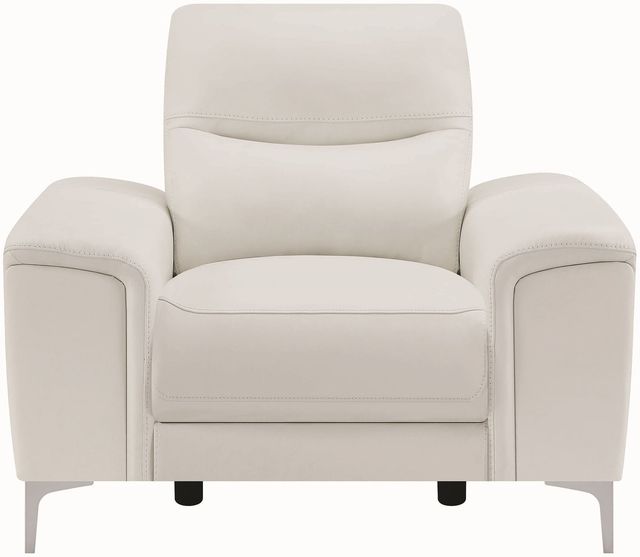Coaster® Largo White Power Recliner-1