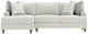 Bernhardt Mila Bernhardt Living 2-Piece White Left-Arm Facing Sectional-1