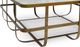 Bassett® Furniture BenchMade Atticus White Top Cocktail Table with Brass Base-2