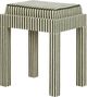 TOV Furniture Kora Green Stripes Accent Stool-4