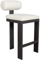 Uttermost® Bolster Back Java Black/Oyster Aluminum/Fabric Outdoor Bar Stool-0