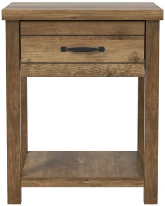 HH2 Home Milligan 2-Piece Knotty Oak Nightstand-2