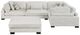 Homelegance® Tinley 5-Piece Beige L-Shape Modular Sectional with Ottoman-2