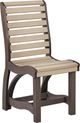C R Plastics St. Tropez Chocolate and Beige Dining Side Chair-0