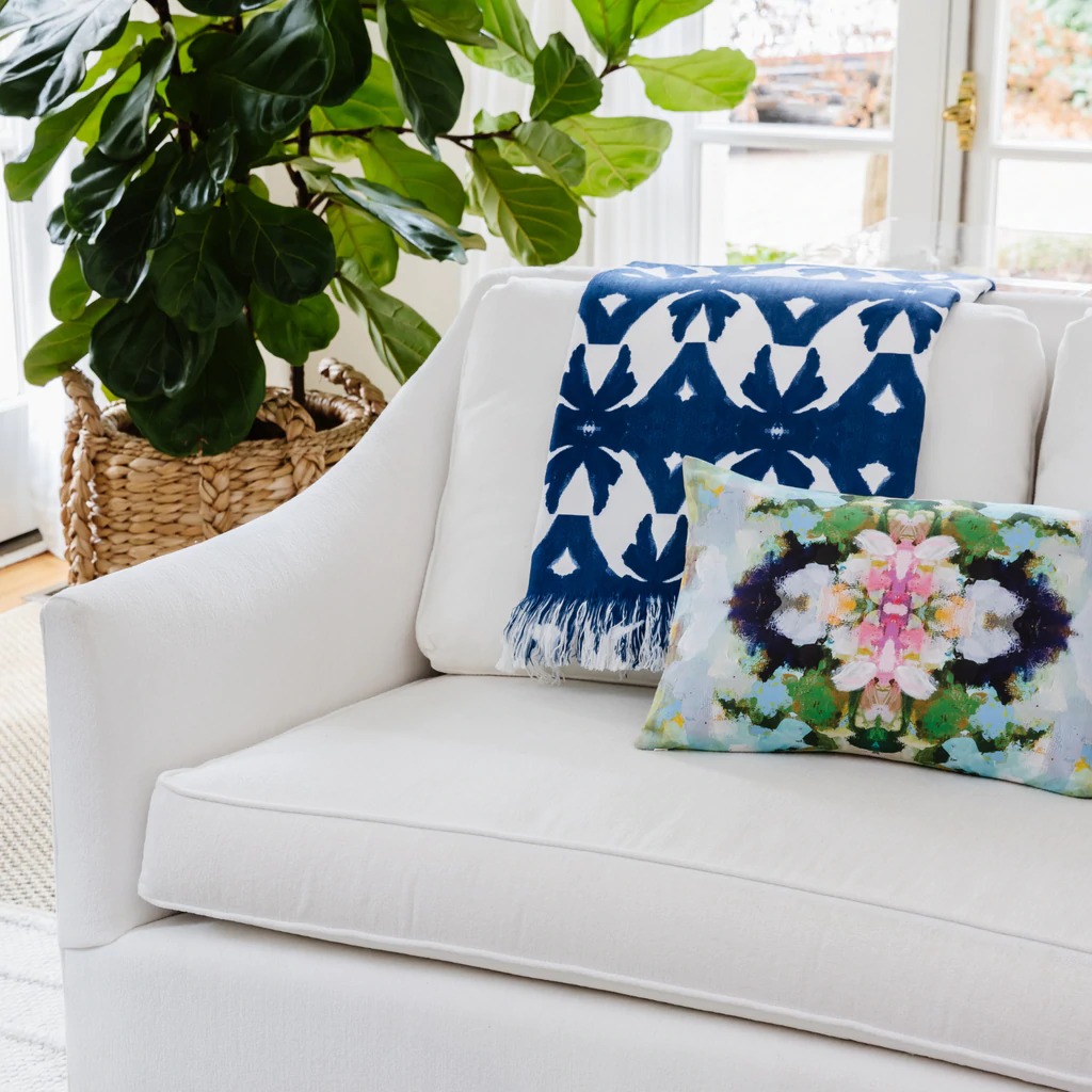 Laura Park Designs Nantucket Bloom Pillow - Thumbnail 4