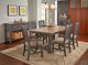 A-America® Port Townsend Seaside Pine Trestle Dining Table with Gull Base-1