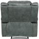Elements International Sorrento Charcoal Manual Glider Recliner-4