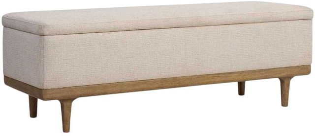 Four Hands Iris Hampton Cream/Worn Oak Trunk-0