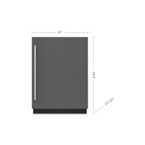 Sub-Zero® Designer 24" 4.7 Cu. Ft. Custom Panel Ready Smart Left Hinge Under-the-Counter Refrigerator with Ice Maker-1