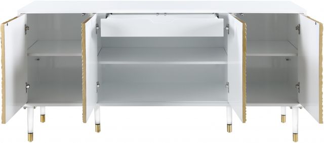 Meridian Furniture Bellissimo White/Yellow Sideboard-1