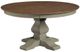 John Thomas Furniture® Vista Hickory/Stone 60'' Dining Table with Banks Pedestal Base-0