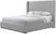 Bernards Jupiter Gray Queen Upholstered Panel Bed-2