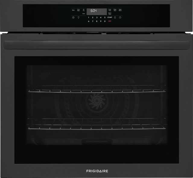 Frigidaire® 30” Black Electric Single Wall Oven with Air Fry-0