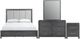 New Classic® Home Furnishings Odessa 4-Piece Charcoal Gray Queen Panel Bedroom Set-0