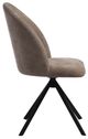 Armen Living Hallie Almond/Black Swivel Dining Side Chair-2