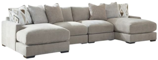 Benchcraft® Aslan Court 4-Piece Pebble U-Shape Sectional-0