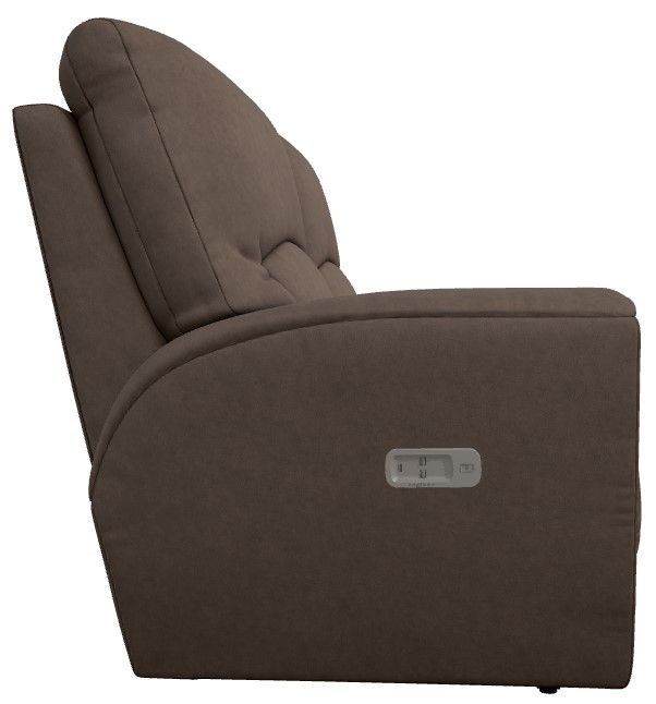 La-Z-Boy® Cassian Mocha Power Reclining Loveseat with Headrest-3