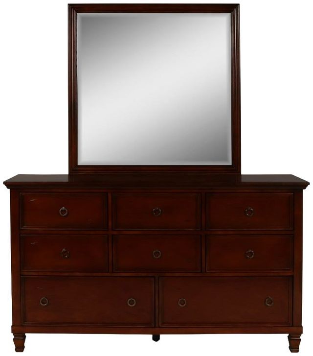 New Classic® Home Furnishings Tamarack Brown Cherry Dresser and Mirror-2