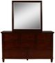 New Classic® Home Furnishings Tamarack Brown Cherry Dresser and Mirror Set-2
