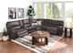 Cheers by Man Wah 6-Piece Cowboy Dark Brown Power Reclining Sectional-0