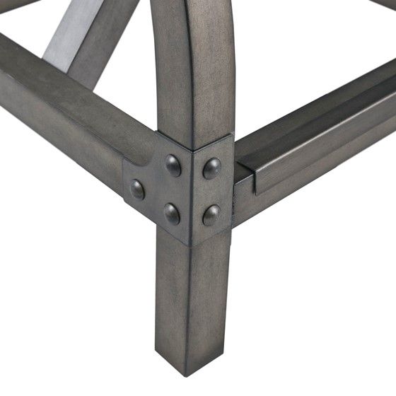 Olliix by Ink+Ivy Lancaster Oak and Silver Counter Stool-2