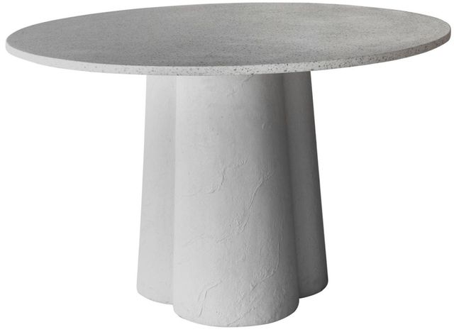 Moe's Home Collection Mono White Round Dining Table-0