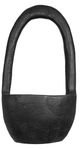 A & B Home Black Teak Wood Bowl with Handle-1