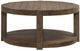 Liberty Furniture Broadmore Cobblestone Brown Round Cocktail Table-2