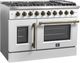 FORNO® Galiano Series Alta Qualita 48" White Pro Style Gas Range-1