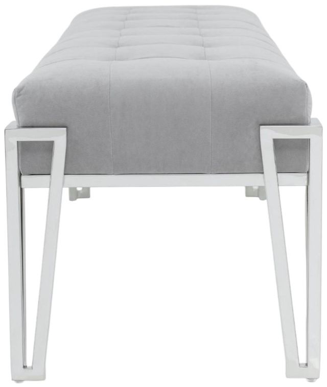 Michael Amini® Rose Gray Accent Bench-2