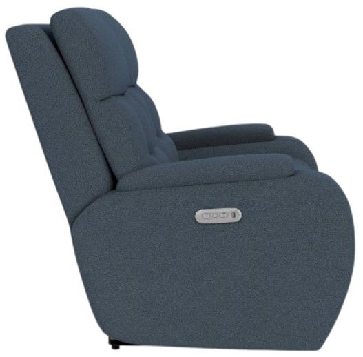 Flexsteel® Customizable Strait Power Reclining Loveseat with Power Headrests-2