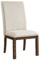 Legacy Classic Gwen 2-Piece Beige/Coffee Parson Chair Set-0