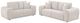 Coaster® Dorset 2-Piece White Upholstered Sofa Set-0
