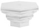 Furniture of America® Zeta White Hexagonal Cocktail Table-2