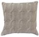 A & B Home Light Beige 18"x18" Cable Knit Pillow-0