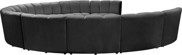 Meridian Furniture Infinity 10-Piece Grey Velvet Modular Sectional-3