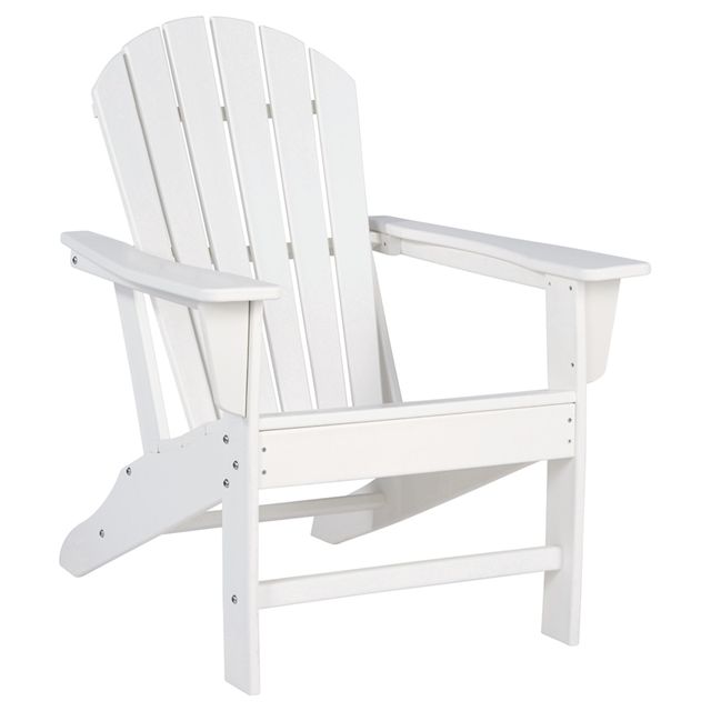 Signature Design by Ashley® Sundown 2-Piece White Outdoor Seating Chair Set-1