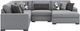 Benchcraft® Bealton 5-Piece Pepper/Salt Right-Arm Facing Sectional and Chaise-1