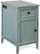 StyleCraft Aged Seafoam 1-Drawer Side Table with Door-0