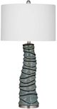 Bassett Mirror Gallie Blue Crackle Table Lamp-0